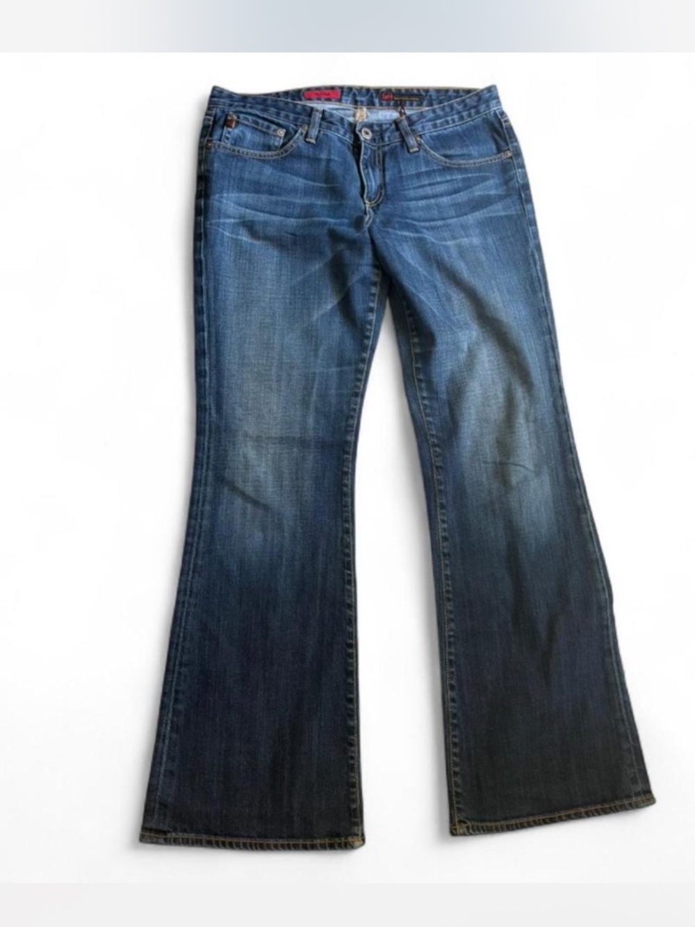 Y2K VINTAGE AG "THE CLUB" BOOTCUT JEANS | USA Made Dark Wash Denim